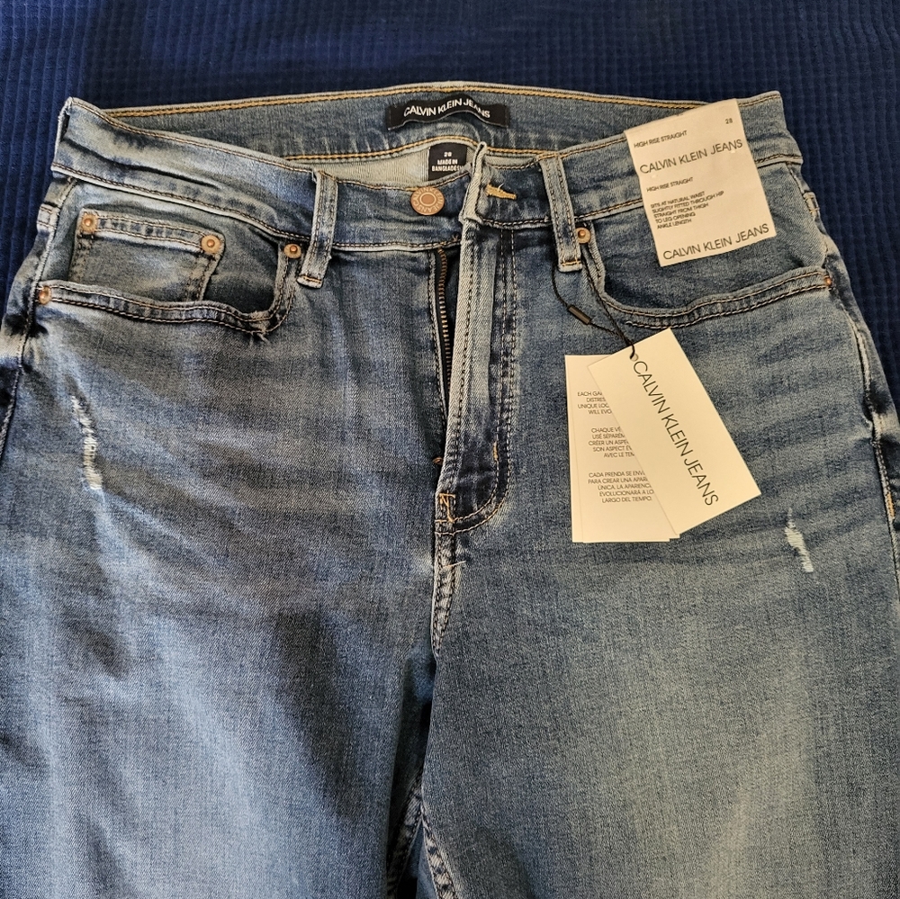 High Rise Straight Jeans - Picture 3 of 5